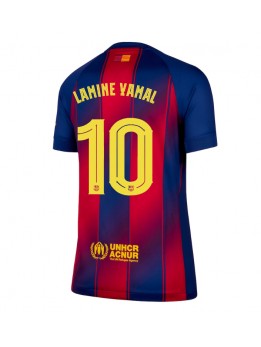 Billige Barcelona Lamine Yamal #10 Hjemmedrakt Dame 2025-26 Kortermet